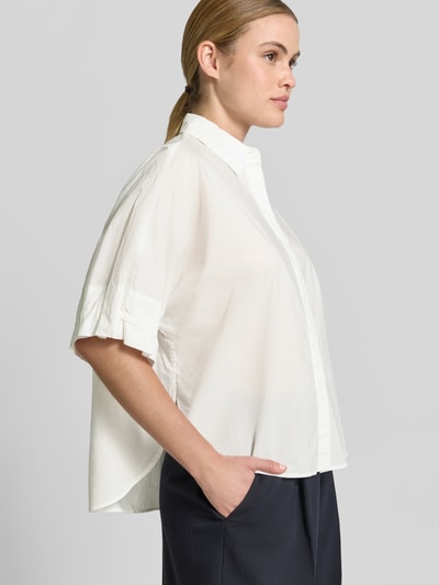 OPUS relaxed fit blouse met verdekte knoopsluiting model 'Finoa' Offwhite - 3