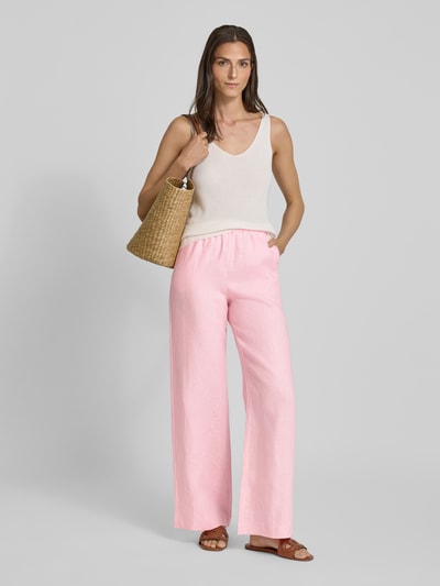 MANGO Stoffhose mit elastischem Bund Modell 'ALADA' Hellrosa 1