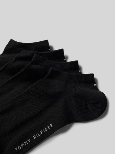 Tommy Hilfiger Sneakersocken mit Label-Schriftzug im 4er-Pack Black 2
