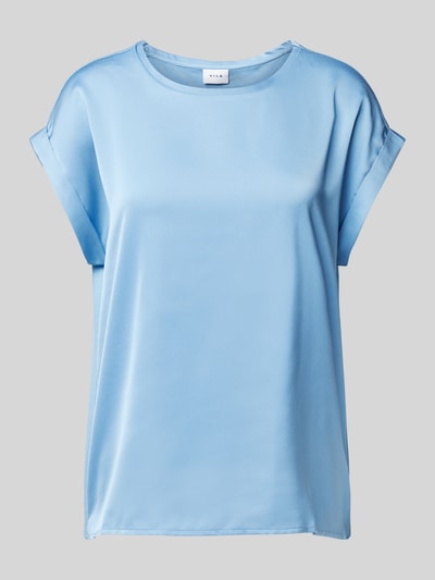 Vila Regular Fit Blusenshirt mit Kappärmeln Modell 'ELLETTE' Hellblau 2