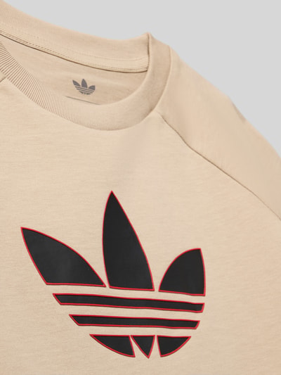adidas Originals Regular fit T-shirt van puur katoen Beige - 2