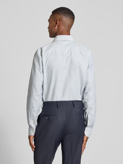 Profuomo Slim fit zakelijk overhemd met kentkraag Blauw - 5