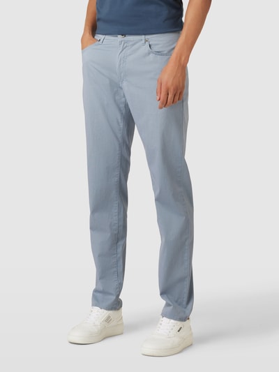 Brax Stoffhose im 5-Pocket-Design Modell 'CADIZ' Blau Melange 4