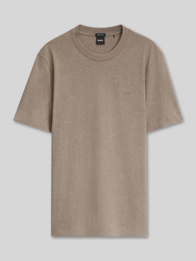 BOSS T-Shirt mit Rundhalsausschnitt Taupe 2