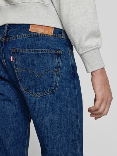 Levi's® Jeansy o kroju regular fit z 5 kieszeniami model ‘501’ Jeansowy niebieski 3