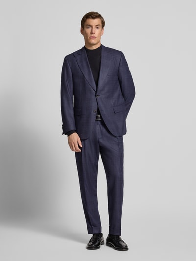 Carl Gross Slim Fit Anzughose aus reiner Schurwolle Modell 'Tillo' Marine 1