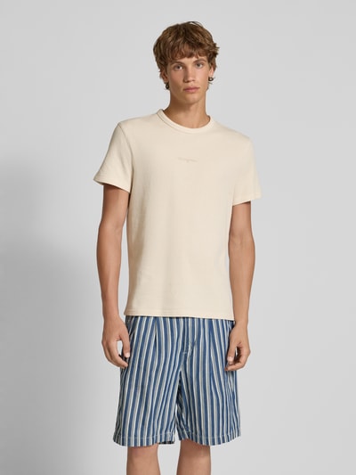 Tommy Jeans Slim fit gebreide pullover met structuurmotief Zand - 4