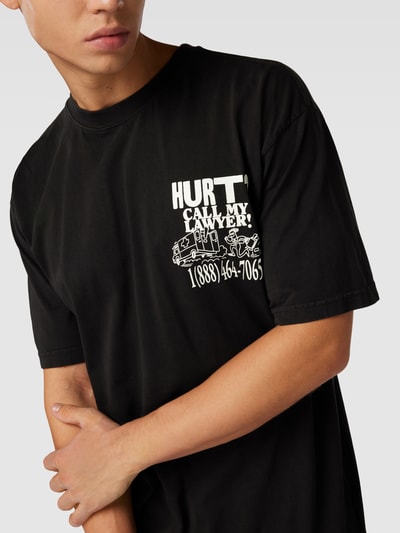 MARKET T-Shirt mit Statement-Print Modell 'CALL MY LAWYER' Black 3