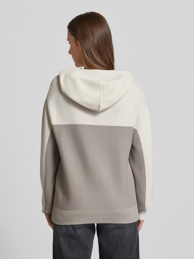 monari Hoodie mit Strasssteinbesatz Taupe 5