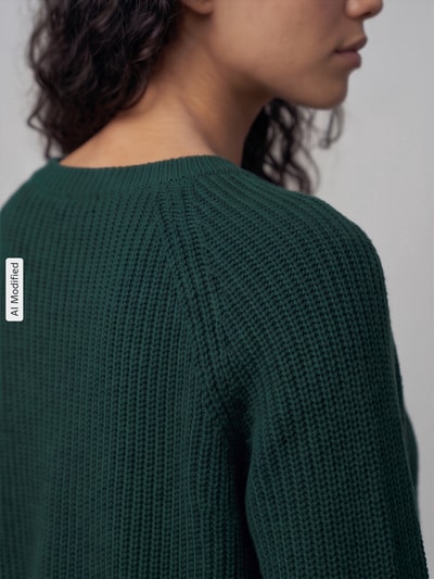 Weekend Max Mara Regular Fit Pullover mit Mohair-Anteil Modell 'XENO' Dunkelgruen 3