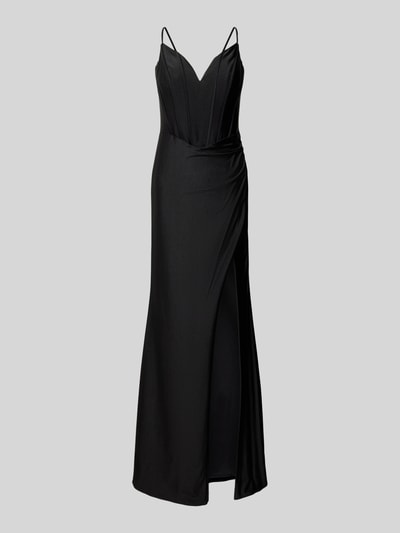 Luxuar Abendkleid mit Herz-Ausschnitt Black 1