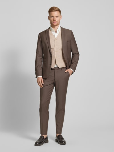 Jack & Jones Premium Slim Fit Anzugweste mit Paspeltaschen Modell 'RIVIERA' Sand 1