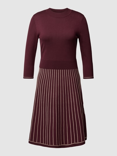 Montego Knielanges Kleid mit 3/4-Arm Bordeaux 2