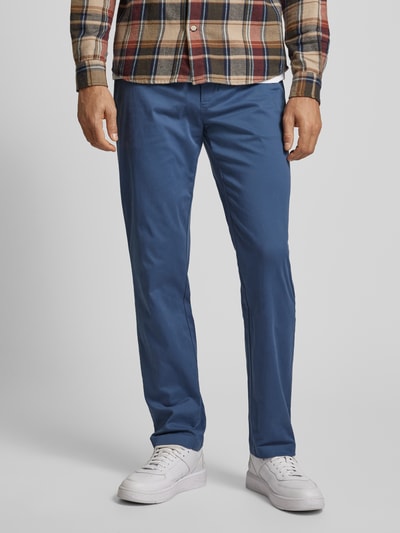 Tommy Hilfiger Chino met achterzakken, model 'DENTON' Blauw - 4