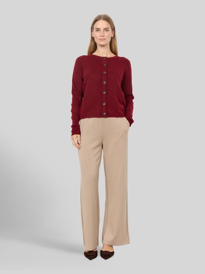 Soyaconcept Cardigan mit kontrastierenden Knöpfen Bordeaux 1