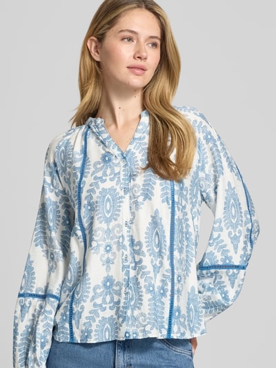 LOLLYS LAUNDRY Bluzka o kroju regular fit z mieszanki wiskozy Model 'Vero' Niebieski 3