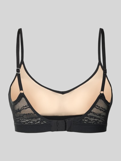 Sloggi Biustonosz typu bralette z obszyciem z koronki Czarny 3