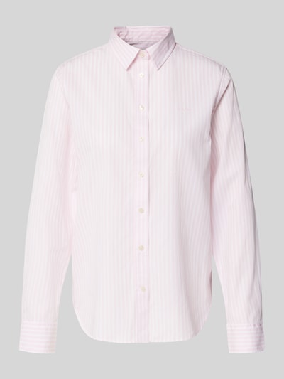 Gant Regular fit overhemdblouse van puur katoen met logostitching Lichtroze - 2