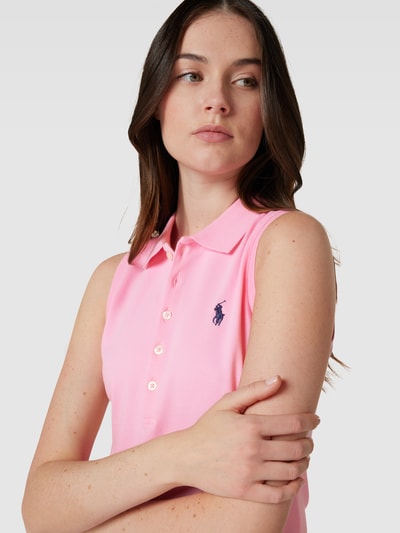 Polo Ralph Lauren Poloshirt mit Label-Stitching Modell 'JULIE' Pink 3