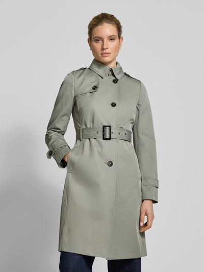 Jake*s Casual Trenchcoat mit Taillengürtel Schilf 4