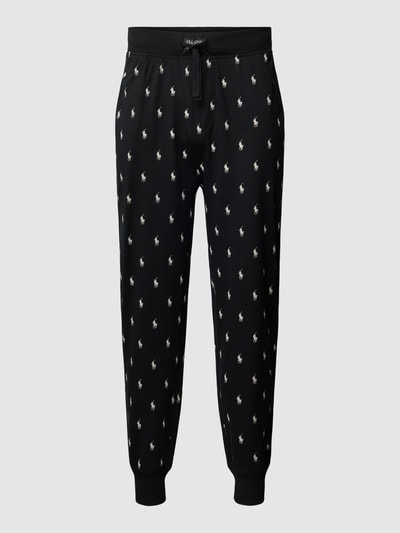 Polo Ralph Lauren Underwear Sweatpants mit Allover-Label-Muster Modell 'JOGGER' Black 2
