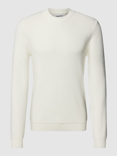 JAKE*S STUDIO MEN Gebreide pullover met ronde hals Ecru - 2