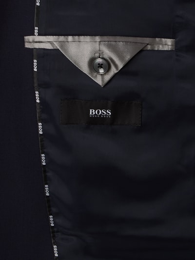 BOSS Regular fit 2-knoops colbert met stretch, model 'Jasper' Marineblauw - 3