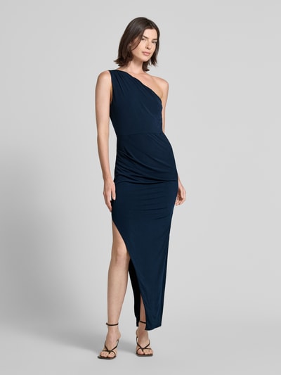 Swing Avondjurk met plooien opzij Marineblauw - 1