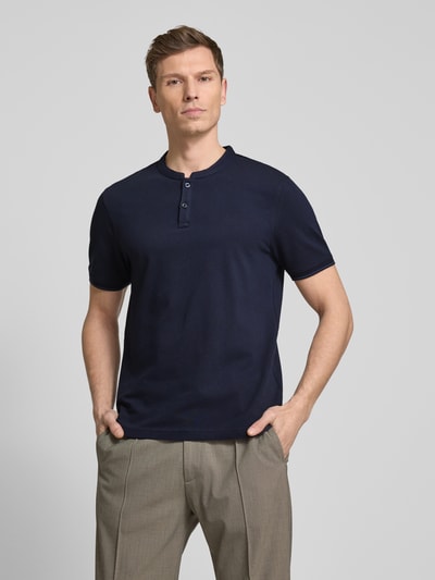 Cinque Slim Fit Poloshirt mit Rundhalsausschnitt Modell 'LANO' Marine 4