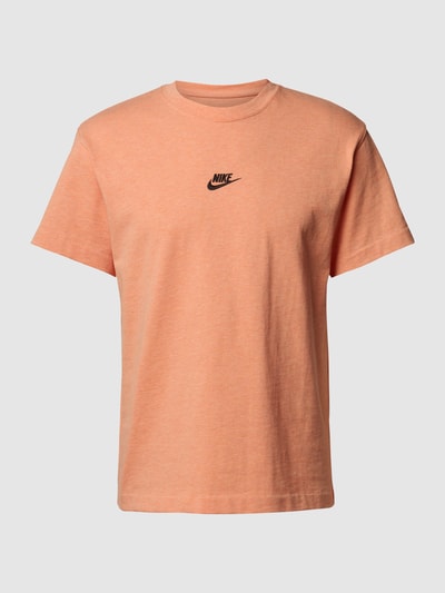 Nike T-shirt z wyhaftowanym logo Brudnoróżowy melanż 2