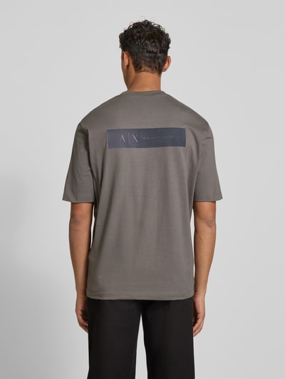 ARMANI EXCHANGE T-shirt met labelpatch Middengrijs - 5