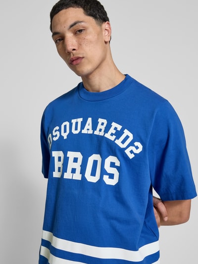 Dsquared2 T-Shirt mit Label-Print Royal 3