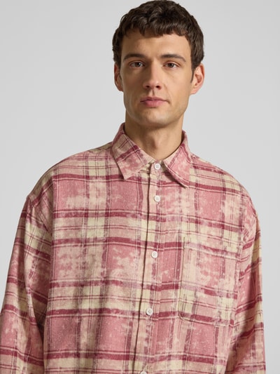 WOODBIRD Freizeithemd mit Knopfleiste Modell 'Jong' Altrosa 3
