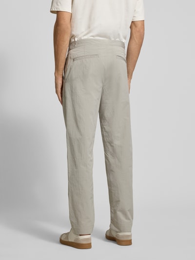 BOSS Orange Straight Fit Chino mit integriertem Gürtel Modell 'STRAIGHT-7' Beige 5