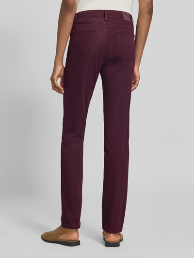 Brax Regular Fit Gerade Hose aus Lyocell-Mix mit Modal-Baumwoll-Anteil Modell 'MARY' Bordeaux 5
