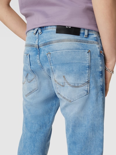 LTB Tapered fit jeans met destroyed-details, model 'Joshua' Lichtblauw - 3