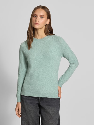 ONLY Regular Fit Pullover mit Rundhalsausschnitt Modell 'RICA' Schilf Melange 4