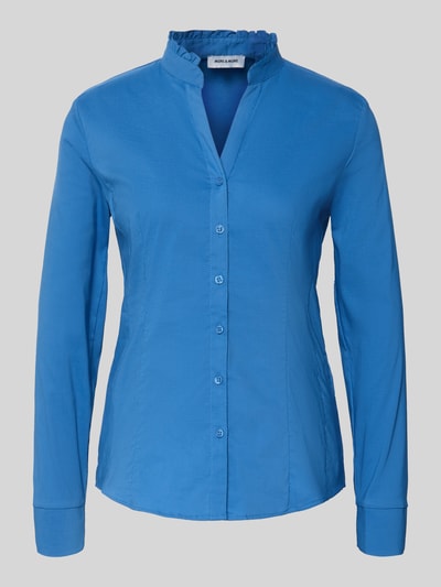 More & More Overhemdblouse met knoopsluiting Oceaanblauw - 2