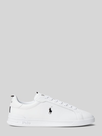 Polo Ralph Lauren Sneakersy z naturalnej skóry z detalami z logo Biały 3
