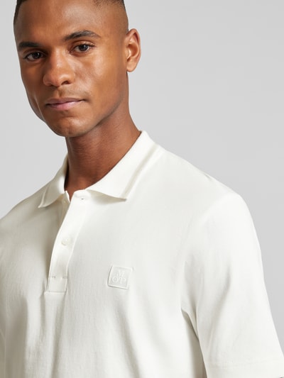 Marc O'Polo Regular Fit Poloshirt aus reiner Baumwolle Offwhite 3