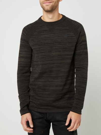 G-Star Raw Pullover mit Raglanärmeln Anthrazit Melange 4