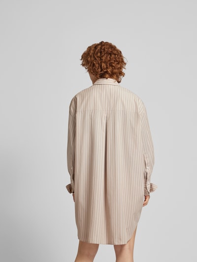 Anine Bing Knielanges Hemdblusenkleid aus Baumwolle Beige 5