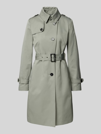 Jake*s Casual Trenchcoat mit Taillengürtel Schilf 2