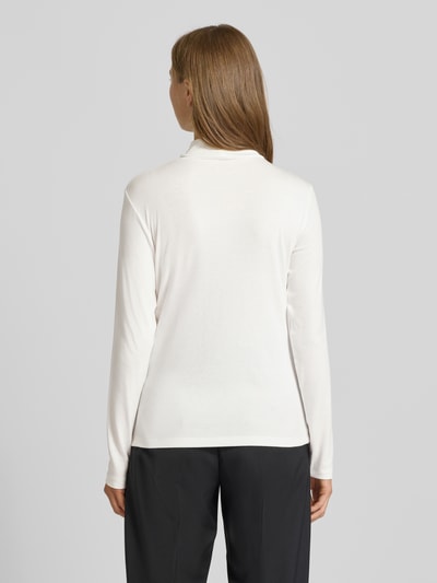 Tom Tailor Regular fit shirt met lange mouwen van katoenmix met col Offwhite - 5