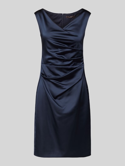 Vera Mont Cocktailkleid mit Wasserfall-Ausschnitt Dunkelblau 2