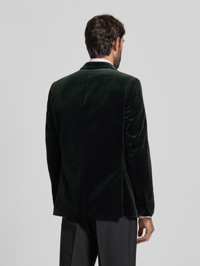 CG - Club of Gents Slim fit 2-knoops colbert van fluweel, model 'Prince' Donkergroen - 5