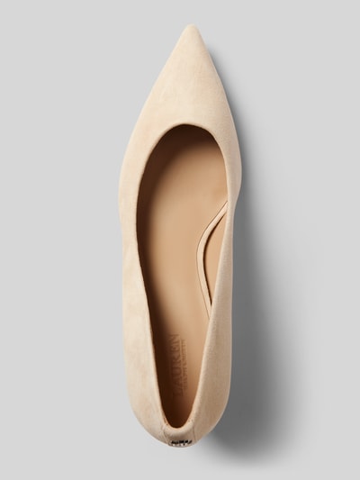 Lauren Ralph Lauren Szpilki z detalem z logo Piaskowy 3