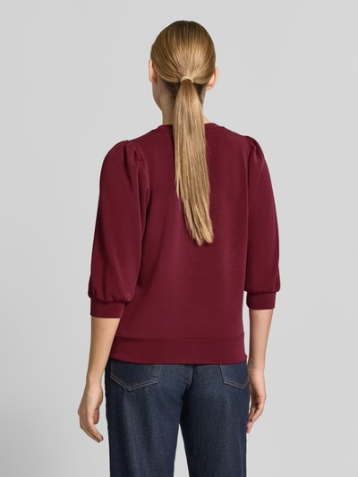 Selected Loose Fit Sweatshirt aus Modal-Mix 'TENNY' Bordeaux 4