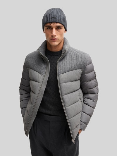 BOSS Muts van pure scheerwol  Middengrijs - 1