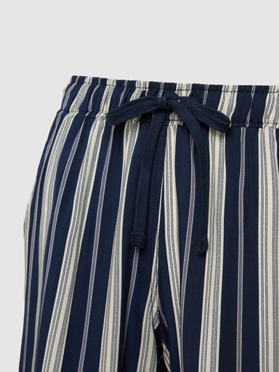 Schiesser Pyjama-Shorts mit Streifenmuster Dunkelblau 2